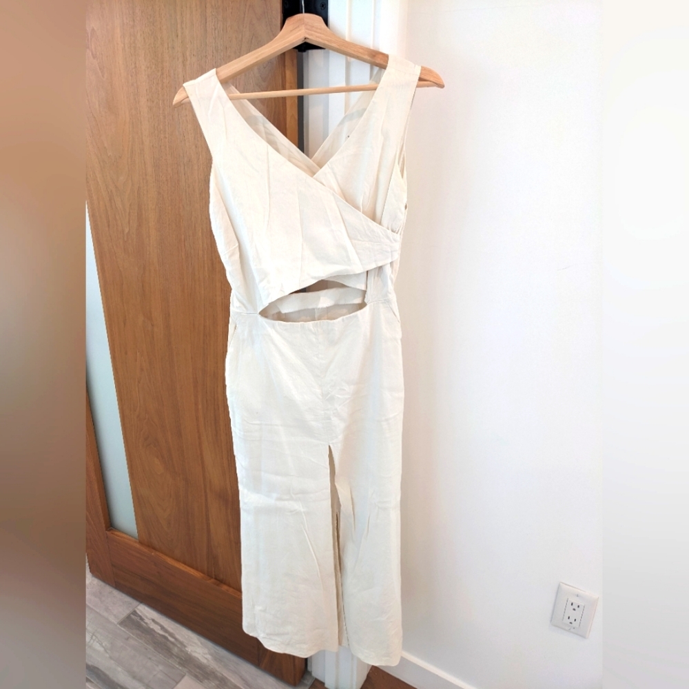 Apiece Apart white cut out dress size 4